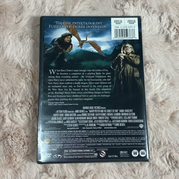 NEW Sealed Harry Potter and the Goblet of Fire DVD WideScreen Edition - Picture 2 of 2